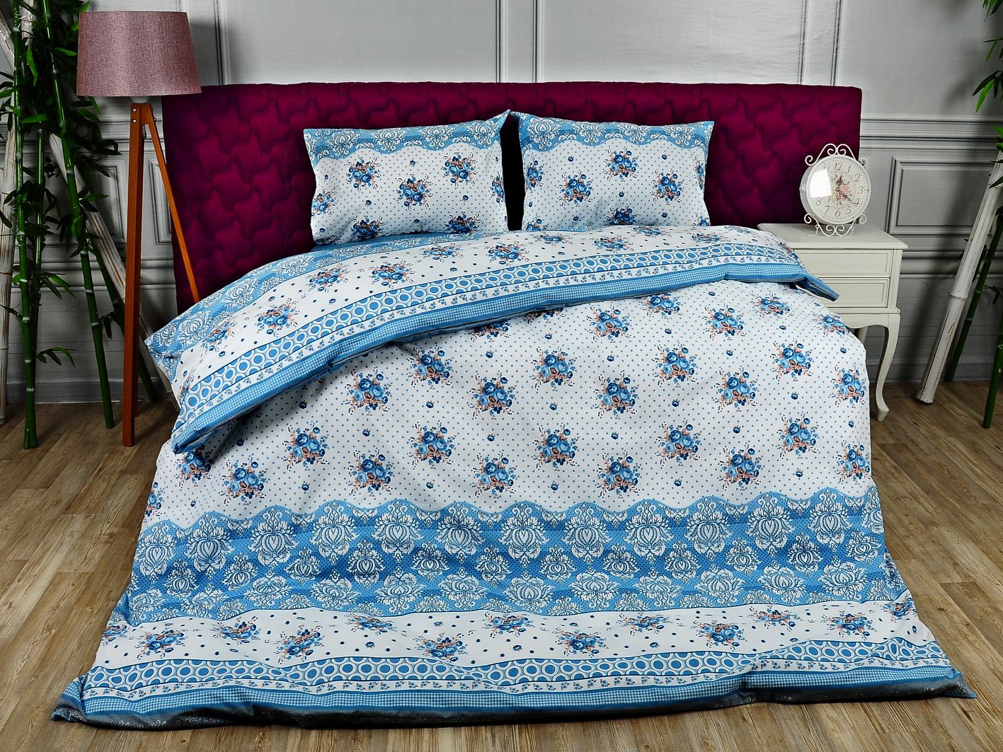 Sude Mavi Nevresim Takımı